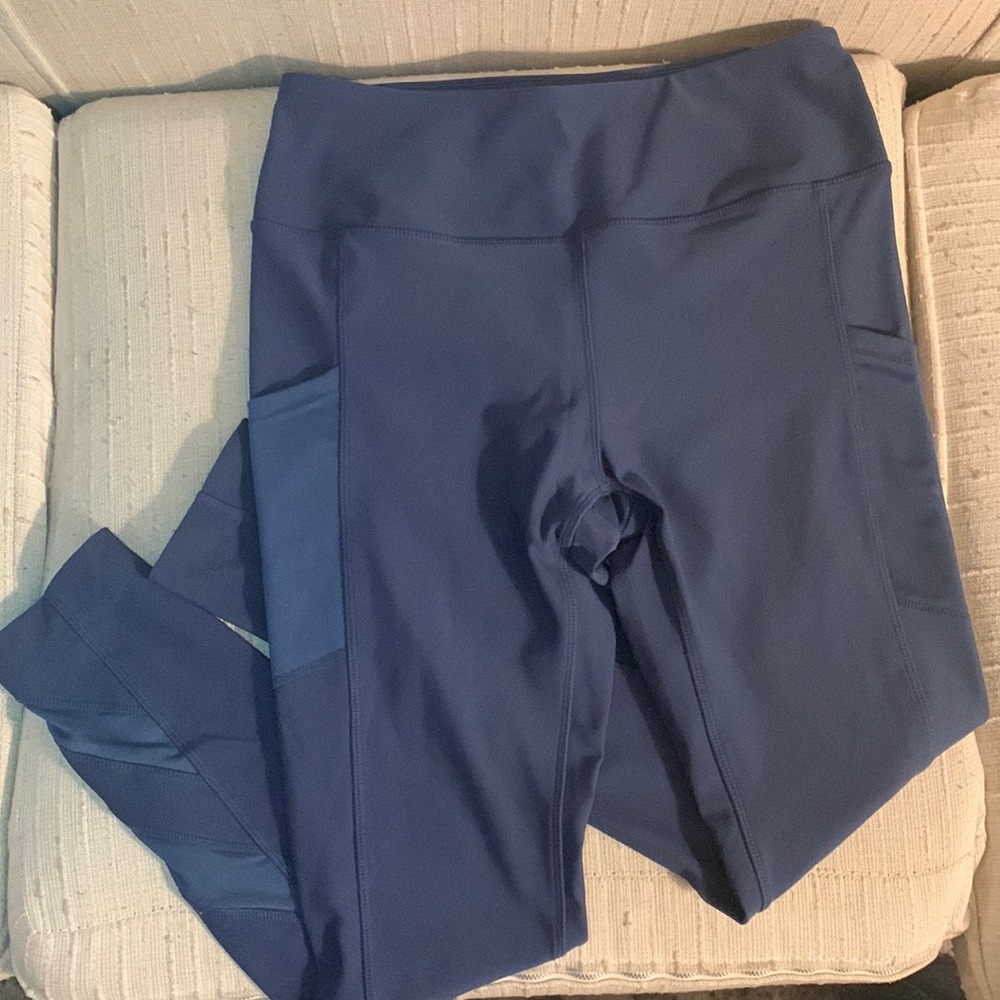 Womens blue active leggings